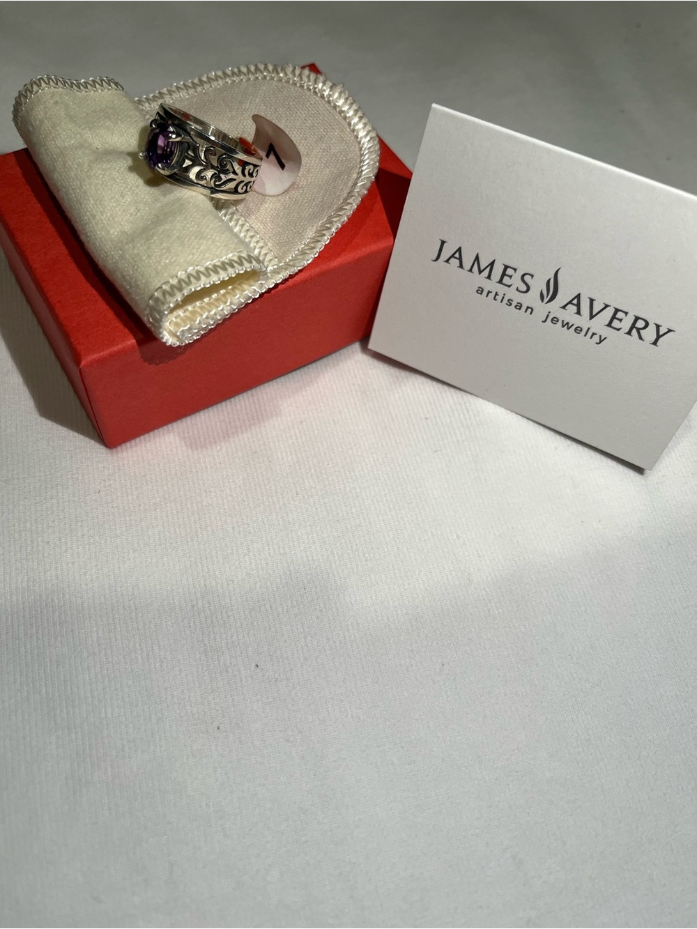 James avery adoree 925 AMETHYST RING size 7 -NEW WITH BOX. - Picture 12 of 12